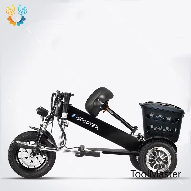 Scooter Tire - 【2026】3輪2人乗り折りたたみ式電動スクーター防水仕様大人用都市型軽量500Wミニファットタイヤ電動三輪車
