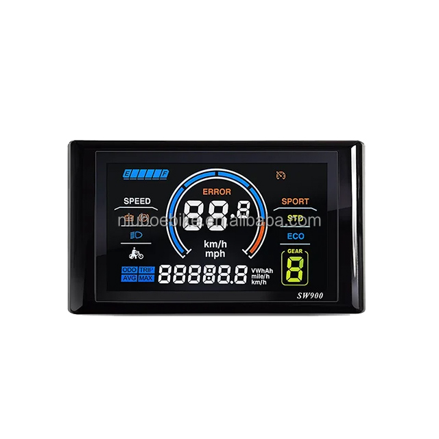72V 45A Dual Controller - 2026年モデル 48V/72V 45A 正弦波デュアルモード電動自転車コントローラー、SW900/UKC1 OMDディスプレイ付き、2000W電動自転車ブラシレスモーター用