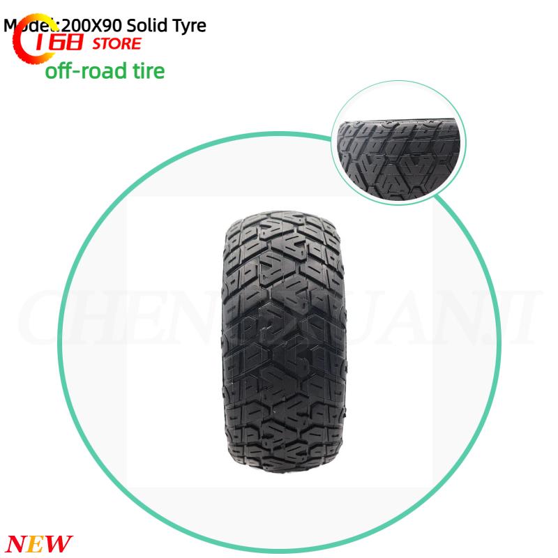 電動スクーター用200x90ソリッドノンエアタイヤ、パンク防 - Scooter Tire のレビューと価格