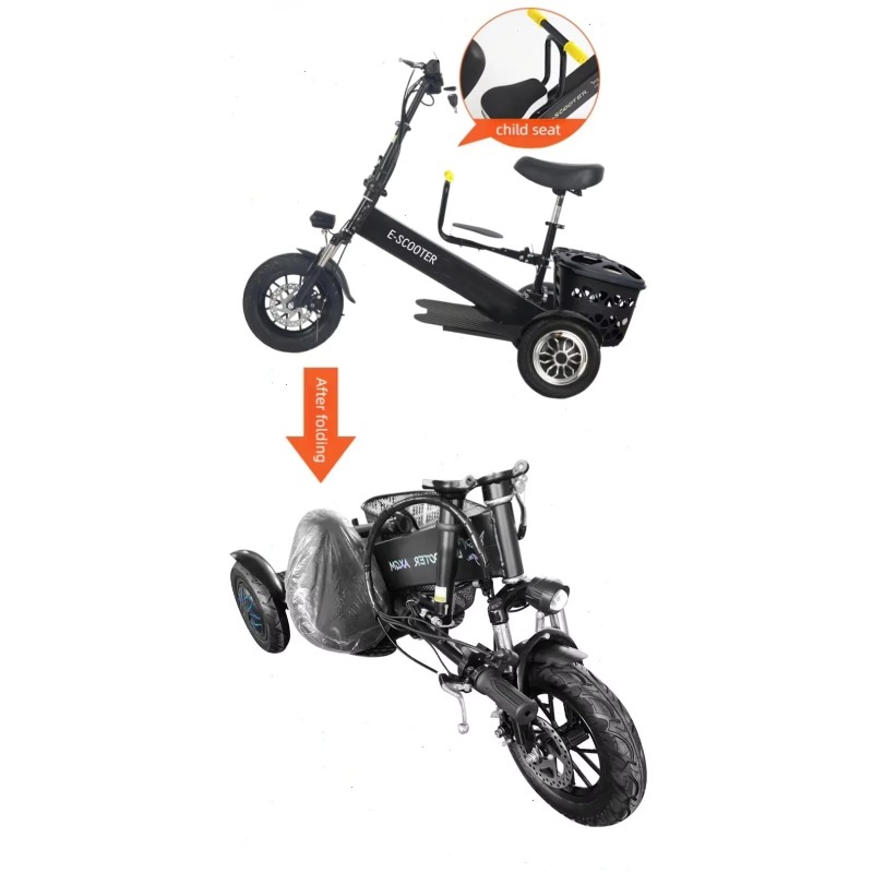 【2026】3輪2人乗り折りたたみ式電動スクーター防水仕様大 - Scooter Tire のレビューと価格