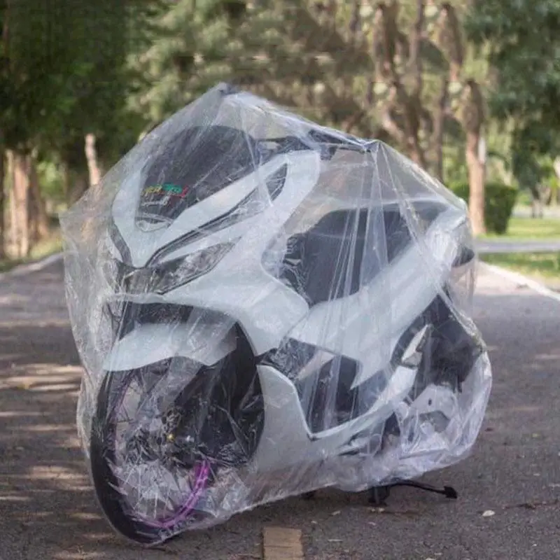 1pc ユニバーサルオートバイカバー透明防水モーターカバーバ - Electric Scooter Rain Cover のレビューと価格
