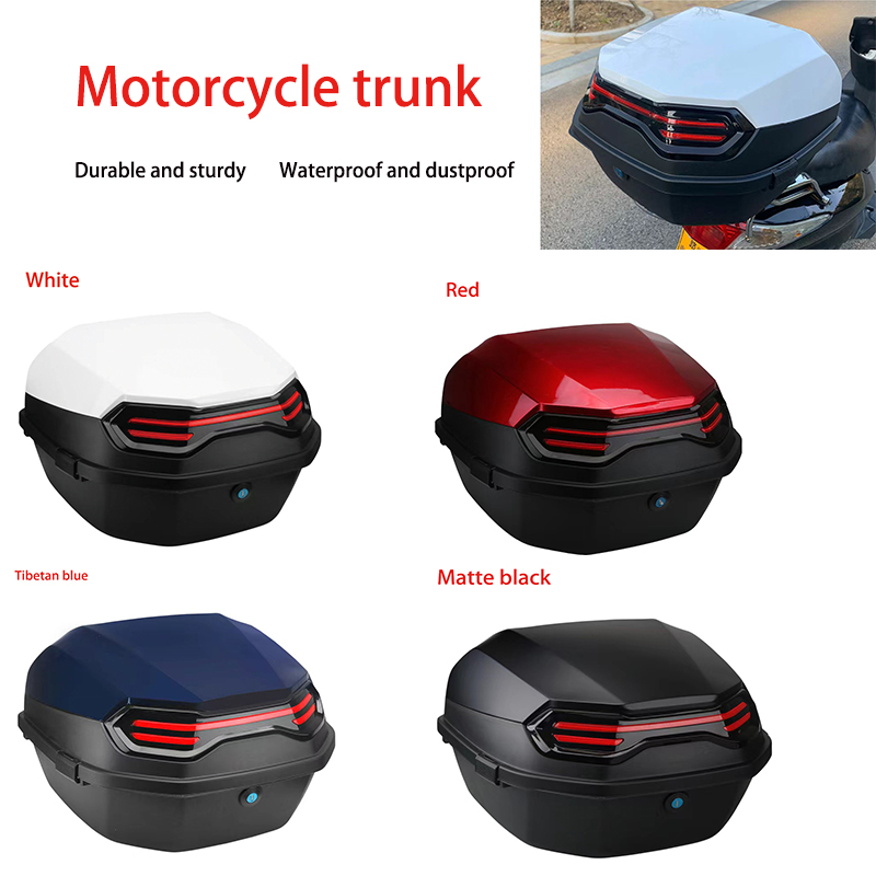 オートバイのテールボックススクーターブーツトランククール A - Scooter Helmet Set のレビューと価格