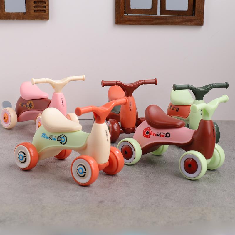 1 個シミュレーションミニかわいい子供用バランスカー四輪ベビ - Electric Scooter のレビューと価格