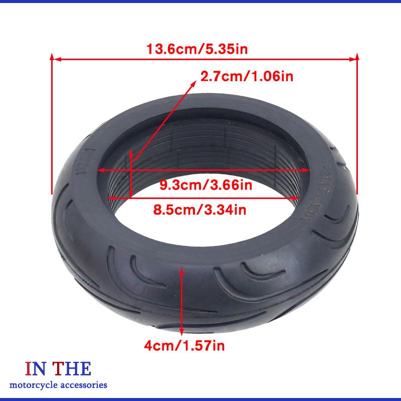 137x41のソリッドタイヤとカーブアタッチメントを備えた小 - Scooter Tire のレビューと価格